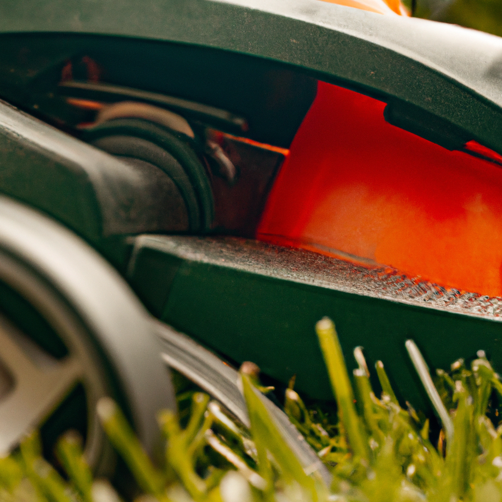 Moderne grasmaaier aan het werk met professionele afwerking